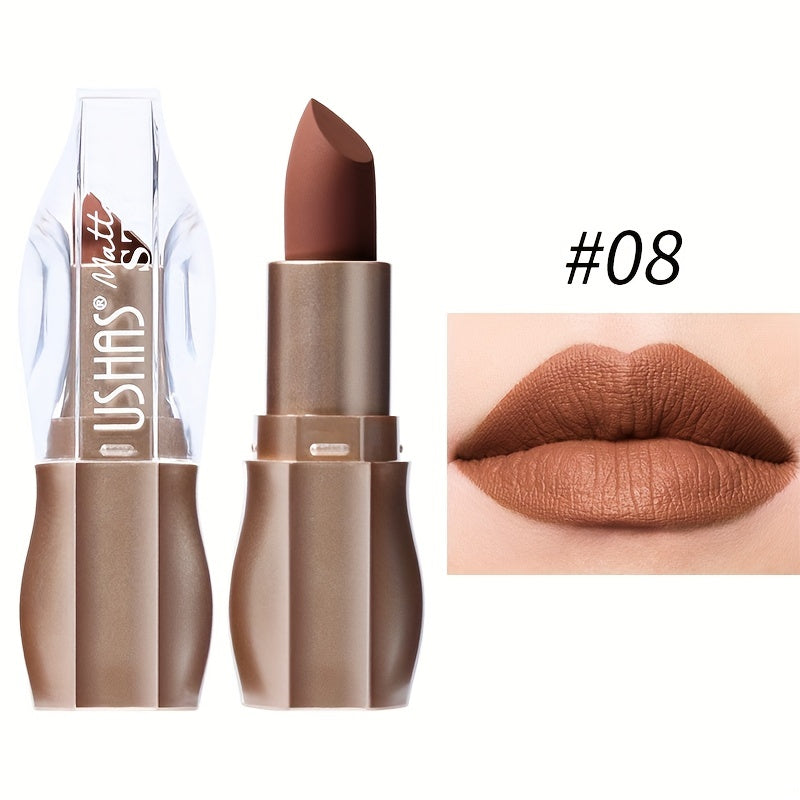 Kissable Colors: 12 Matte Long-Lasting Lipsticks